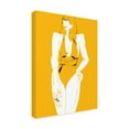thumbnail image 2 of Trademark Fine Art Francesco Gulina Girl in Bathing Suit Yellow Canvas Wall Art, 2 of 4