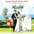 thumbnail image 2 of Wedding Heart Arch Stand, Heart Shape Wedding Arches Arch Backdrop Stand with Base, Love Balloon Column Arch Frame, Arch Rack for Proposal, Anniversary (White), 2 of 9