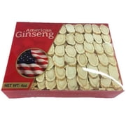 Hand Selected A Grade American Ginseng Slice Medium Size (4 Oz. Box)