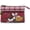 Style1#Wine Red., variant on Women Small Zipper Coin Purse - Handmade Fabric Flower Embroidered Change Pouch - Cotton Double Zipper Wallet