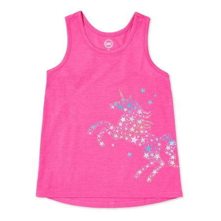 Wonder Nation Girls Mix & Match Unicorn Sleep Tank, Sizes 4-18 & Plus