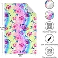 thumbnail image 3 of Dreamtimes Florals with Colorful Tie Dye Kitchen Towels Set of 1 Dishcloths Hand Towels Tea Towels Ultra Absorbent for Cleaning Washing Drying Dishes Tableware 28'' x 18'', 3 of 7