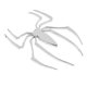thumbnail image 1 of Etiqueta engomada de la etiqueta engomada de la insignia del emblema de la forma del metal de la araña del oro 3D para el motor del carro del coche Plata Sunnimix Etiqueta engomada del coche de la motocicleta, 1 of 7