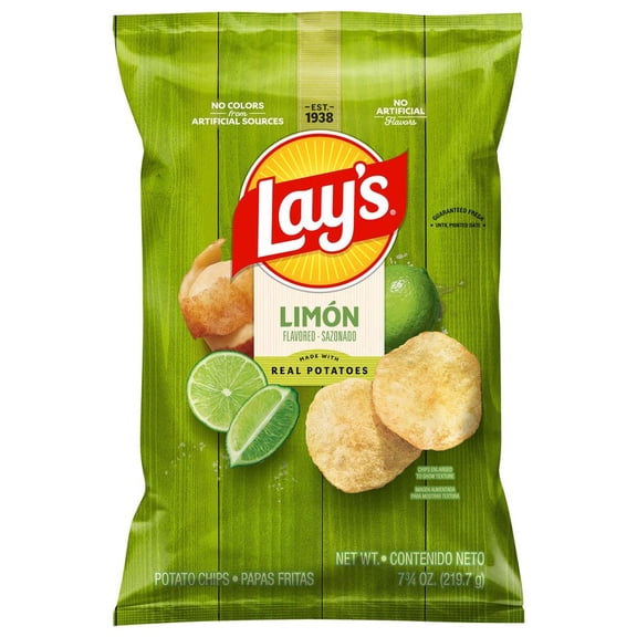 Pack Of 3 Lay's Limon Potato Chips, 7.75 oz (Package May Vary)