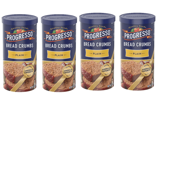 Progresso Plain Bread Crumbs, 15 oz pack of 4
