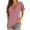 Pink, variant on Aayomet Womens Tops Casual Womens Summer Floral Tops V Neck T Shirts Cute Short Sleeve Tunic,Pink XXL
