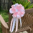 thumbnail image 3 of Pink and White Pull Bows - 8" Wide, Set of 6, Valentine's Day, Easter, Wedding Pew Bows, Christmas, 3 of 4