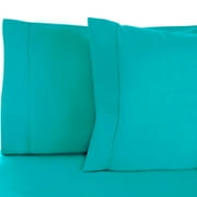 BNM 800 TC Cotton Blend Pillowcase Set of 2, King, Teal