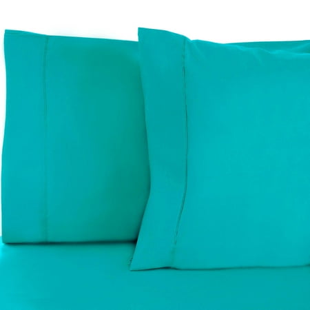 BNM 800 TC Cotton Blend Pillowcase Set of 2, King, Teal