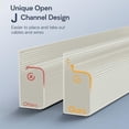 thumbnail image 3 of 2 Pack Under Desk Cable Management, Safe Tidy Cable Management Under Desks for Home Office, Cord Organizer for Desk, Wire Organizer Kit, Beige, 3 of 8