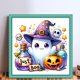 thumbnail image 2 of Hilo Algodón Ecológico Bordado Punto Cruz Fantasma Halloween Con 11CT 40x40cm, 2 of 9