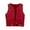 Red, variant on Western-Style Cowboy and Cow Girl Vest for Boys and Girls, Tassel Fringe Waist Coat Top Party Wear, Brown Suede-Like Vest with Western-Inspired Design