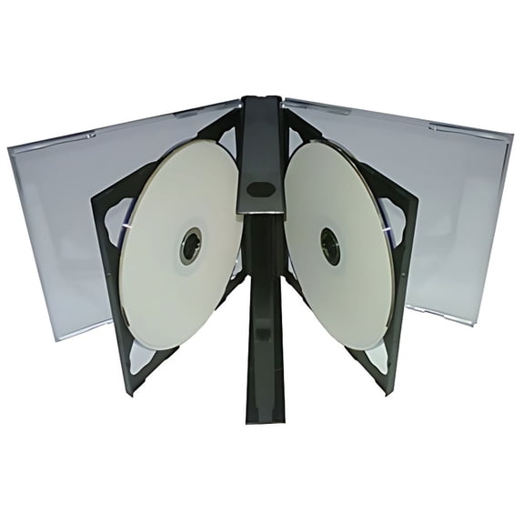 CheckOutStore 100 Black Quintuple 5 Disc CD Jewel Case