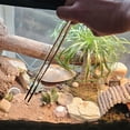 thumbnail image 2 of 2Pack Heavy Duty Reptiles Feeding Tongs Straight & Curved Tweezers With Textured Handle For Enhances Control Durability, 2 of 8