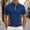Blue, variant on CHENHANN Polo Shirt Men Short Sleeve Button Down Corduroy T Shirts Loose Fit Khaki Mens Dress Shirts