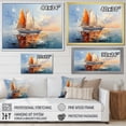 thumbnail image 4 of Designart "Boat Simplicity Regatta II" Boat Floater Framed Canvas Art Print, 4 of 7