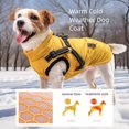 thumbnail image 5 of HQREA Winter Waterproof Cold-proof Dog Warm Vest Jacket Coat Pets Clothes with Zipper & D-Ring for Small Medium Dogs, 5 of 6