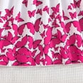 thumbnail image 7 of Dresses for Girls Butterflies Print Bowknot Ruffle Sleeves A Line Round Neck Dresses Toddler Dress Hot Pink 6-7 Years, 7 of 7