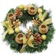 thumbnail image 1 of Widget Corona de Adviento de Navidad Candelabro de Adviento de 12 pulgadas Anillo Corona de Navidad artificial con cinta Piña para centro de mesa de Adviento Decoración del hogar de Navidad navideñ, 1 of 8