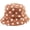 Khaki, variant on CoCopeaunts Women Bucket Hats White Polka Dots Lamb's Down Cute Basin Cap Female Outdoor Casual Hundred Autumn Winter Warm Hats