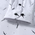 thumbnail image 5 of ZVNAΖH Men's Slim Fit Business Shirt, Long Sleeve Feather Print Button Down Formal Top for Office & Wedding, XS-2XL, 5 of 9