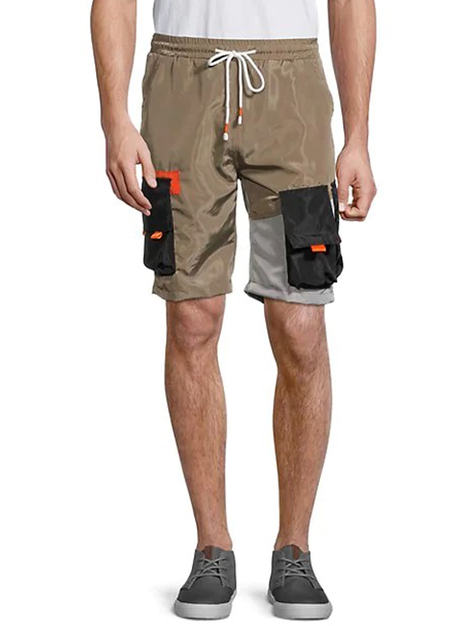 Mens Croft and Barrow Cargo Shorts Tan Size 44 Relaxed Fit Side Elastic 