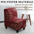thumbnail image 2 of Armless Accent Chair Cover, Stretch Jacquard Chair Slipcover Soft Slipper Chair Covers Furniture Protector Covers for Living Dining Room Hotel Reception Chair, 2 of 5
