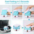 thumbnail image 3 of Foldable Portable Electric Kettle, Collapsible Kettle, Upgraded Food Grade Silicone, 5 Mins Quick Boiling, 600ML Foldable Electric Kettle, with 2 Col, 3 of 9