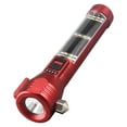 thumbnail image 5 of Flashlight Solar Powered with LED Light USB Rechargeable Strong Beam for Outdoor Adventure Emergency Lighting Red, 5 of 7