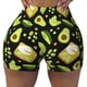 thumbnail image 2 of Fotbe Avocado Toast Shorts Sin Costuras – Shorts Deportivos de Cintura Alta para Mujer, Elásticos para Gimnasio, Yoga, Running o Ciclismo-X-Large, 2 of 8
