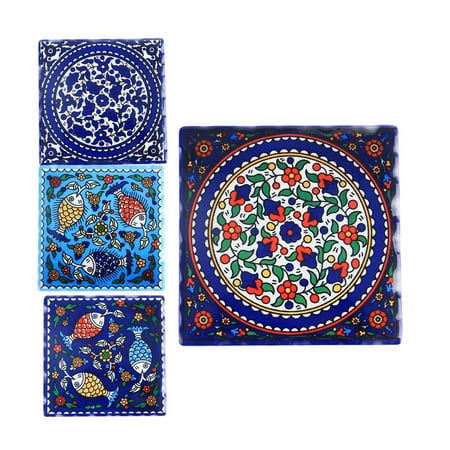 

Cup Mat Placemats Painting Pattern Table Mat for Home Restaurant Cup