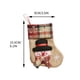 thumbnail image 2 of Christmas Stocking Linen Christmas Stocking Trumpet Hanging Ornament Christmas Goodie Bag, 2 of 2