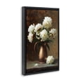 thumbnail image 2 of Stupell Industries Victorian Bronze Vase Peonies Black Floating Frame Canvas Art, 17 x 25, by Petals Prints Design, 2 of 8