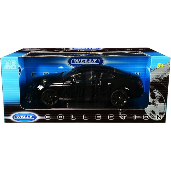 Bentley Continental Supersports Black 1/18 Diecast Car Model by Welly