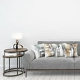 thumbnail image 2 of Ambesonne Abstract Throw Pillow Cover 4 Pack, Modern Brushstroke Shapes, 20", Amber Blue Grey and White, 2 of 4