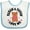 White and Blue, variant on Inktastic Mamaw and Papaw Love Me Grandchild Bear Girls Baby Bib