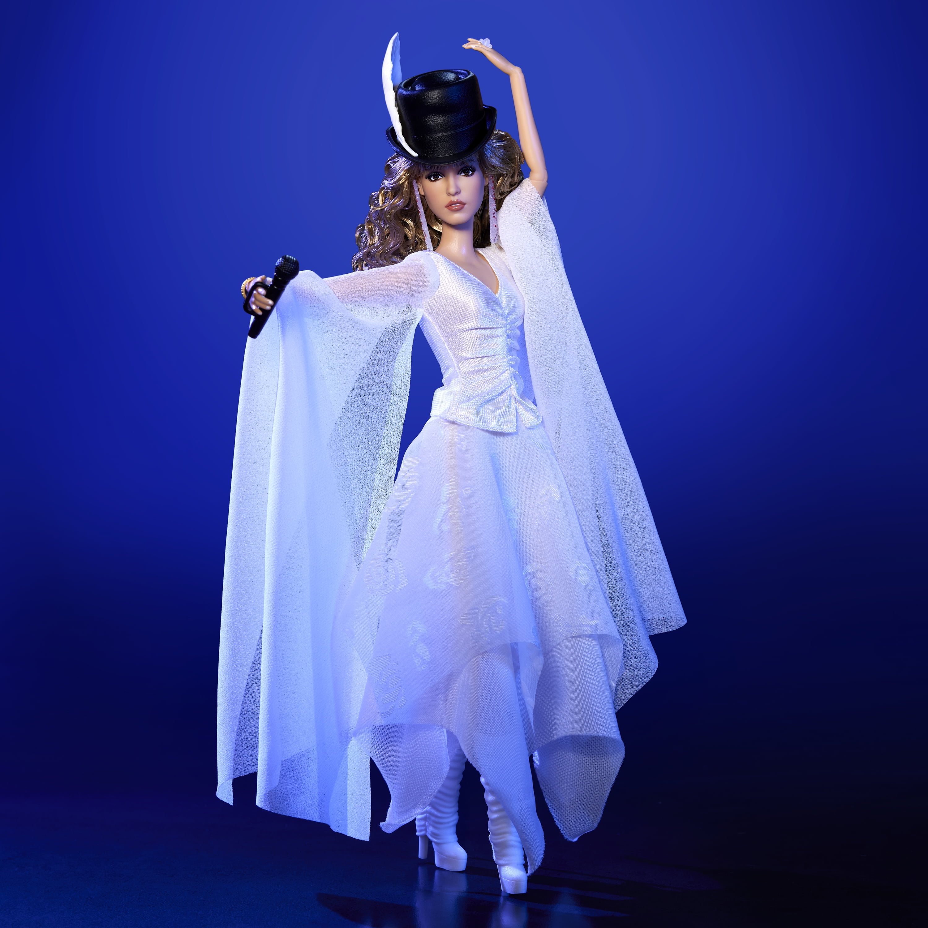 Barbie Signature Stevie Nicks Bella Donna Collector Doll with Flowing White Dress & Accessories