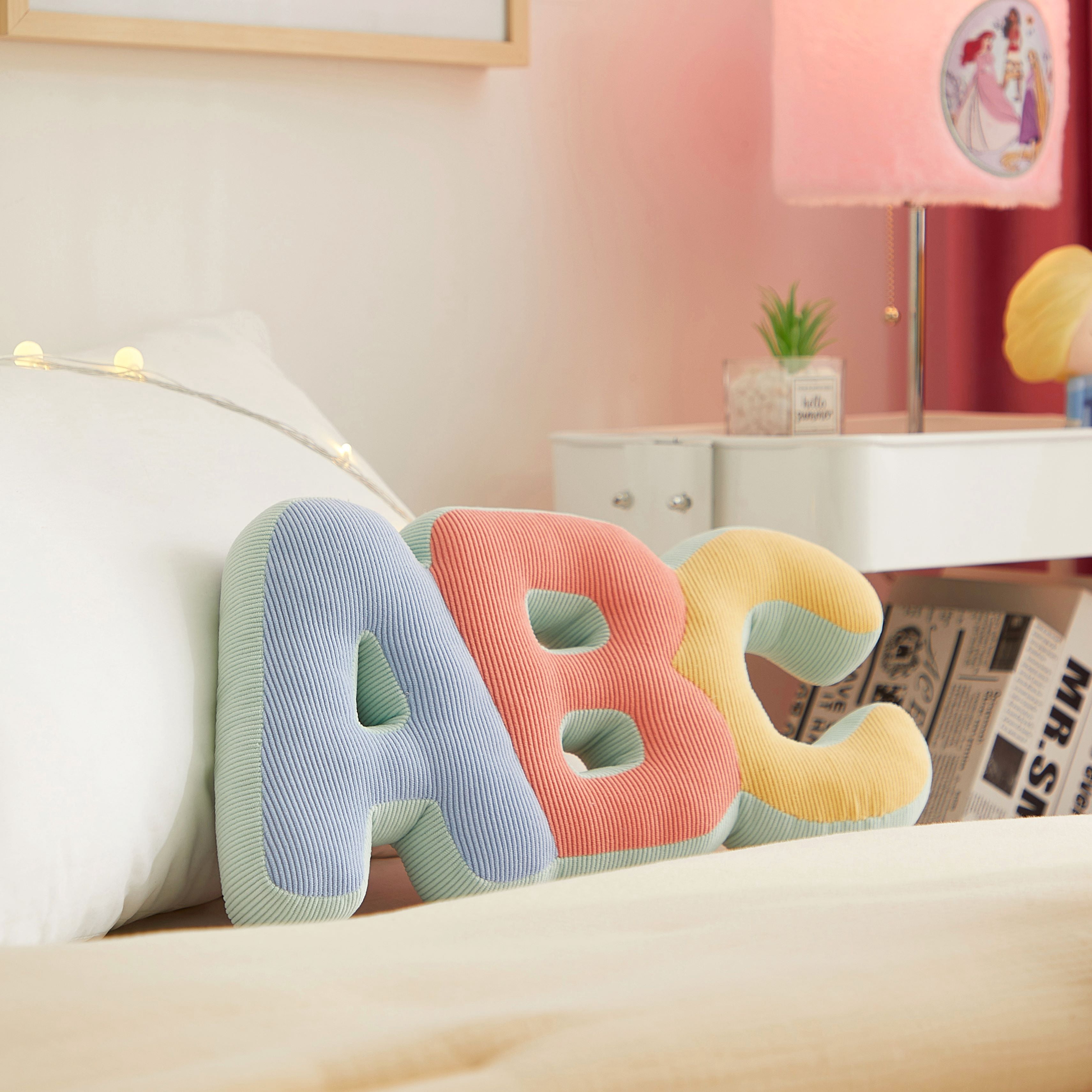 Little Nest ABC Pillow 16.8" X 9"