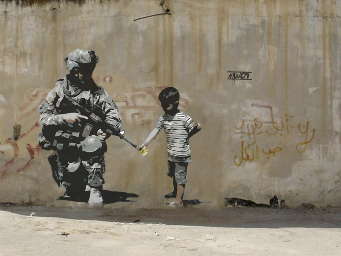 Banksy shredded painting image