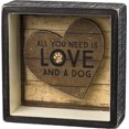 thumbnail image 2 of Primitives by Kathy All You Need is Love and a Dog 5 x 5 Decorative Box Sign, 2 of 3