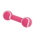thumbnail image 2 of One Paw, Barbell Dog Toy, Rubber and Polyester, Fun Toy, Pink, for Dogs, 2 of 7