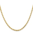 thumbnail image 2 of 14K Yellow Gold Rope Chain Styles Necklace 3.25 mm Diamond-Cut 18 inch, 2 of 4