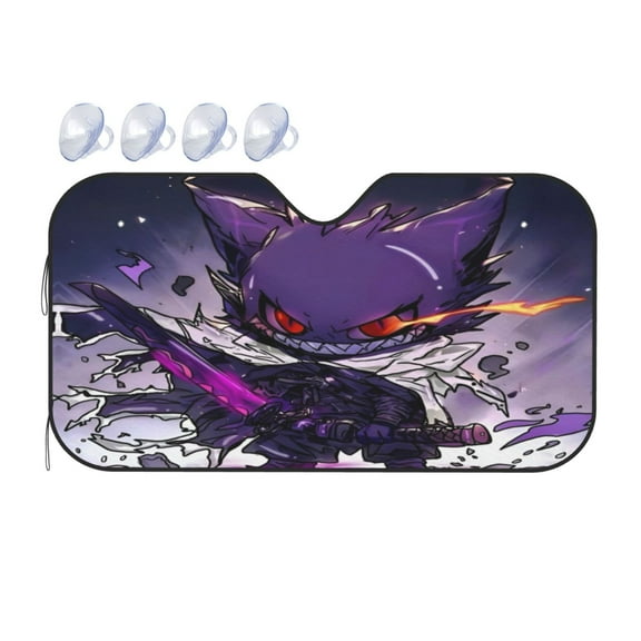 Gengar Car Windshield Sun Shade Sunshade for Car Window Car Sun Shade Windshield for Front Window Summer Sunshade for Car Window Shades S
