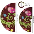 thumbnail image 3 of FMSHPON Easter Easter Egg Floral Vine Xmas Christmas Tree Skirt Stand Mat for Holiday Party Decoration Indoor Outdoor 48 inches, 3 of 6