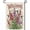 D, variant on XaaKee Spring Garden Flag, Forsythia Rustic Floral Garden Flags, Double-Sided High-Quality White Linen Yard Flags, Front Door Welcome Decor, 12x18Inch