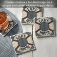 thumbnail image 2 of Thirstystone "Lake House Preserver" 4-Pack Tumbled Tile Coasters, 2 of 7