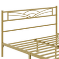 thumbnail image 5 of Renwick Cloud-Inspired Design Metal Platform Bed, Full, Antique Gold, 5 of 8