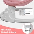 thumbnail image 4 of Babyeap Baby Swing for Infants - APP Remote Bluetooth Control, 5 Speed Settings, 10 Lullabies, Pink, 4 of 12