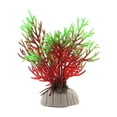 thumbnail image 1 of Greeniant 10 piezas de decoración de acuario realista apariencia realista ecológica para pecera decoración de pecera Artificial decoración del acuario CX35Rojo Verde, 1 of 6