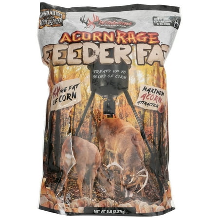 WILDGAME INNOVATIONS Acorn Rage Feeder Fat Deer Attractant | Effective Year-Round Concentrated Nutritious High-Fat Pellets with Real Acorns 5lb Bag